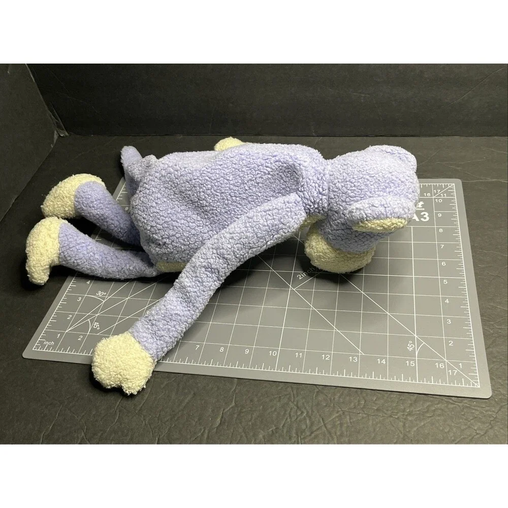Vintage Manhattan Toy Purple Monkey Stuffed Plush Toy Fleece Beans Smile 18”